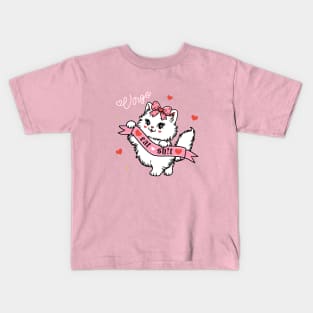 Virgo Sassy Valentines Kitty Kids T-Shirt